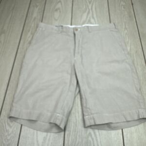 Polo Ralph Lauren Seersucker‎ Shorts Mens 35 Light Brown Striped Preppy